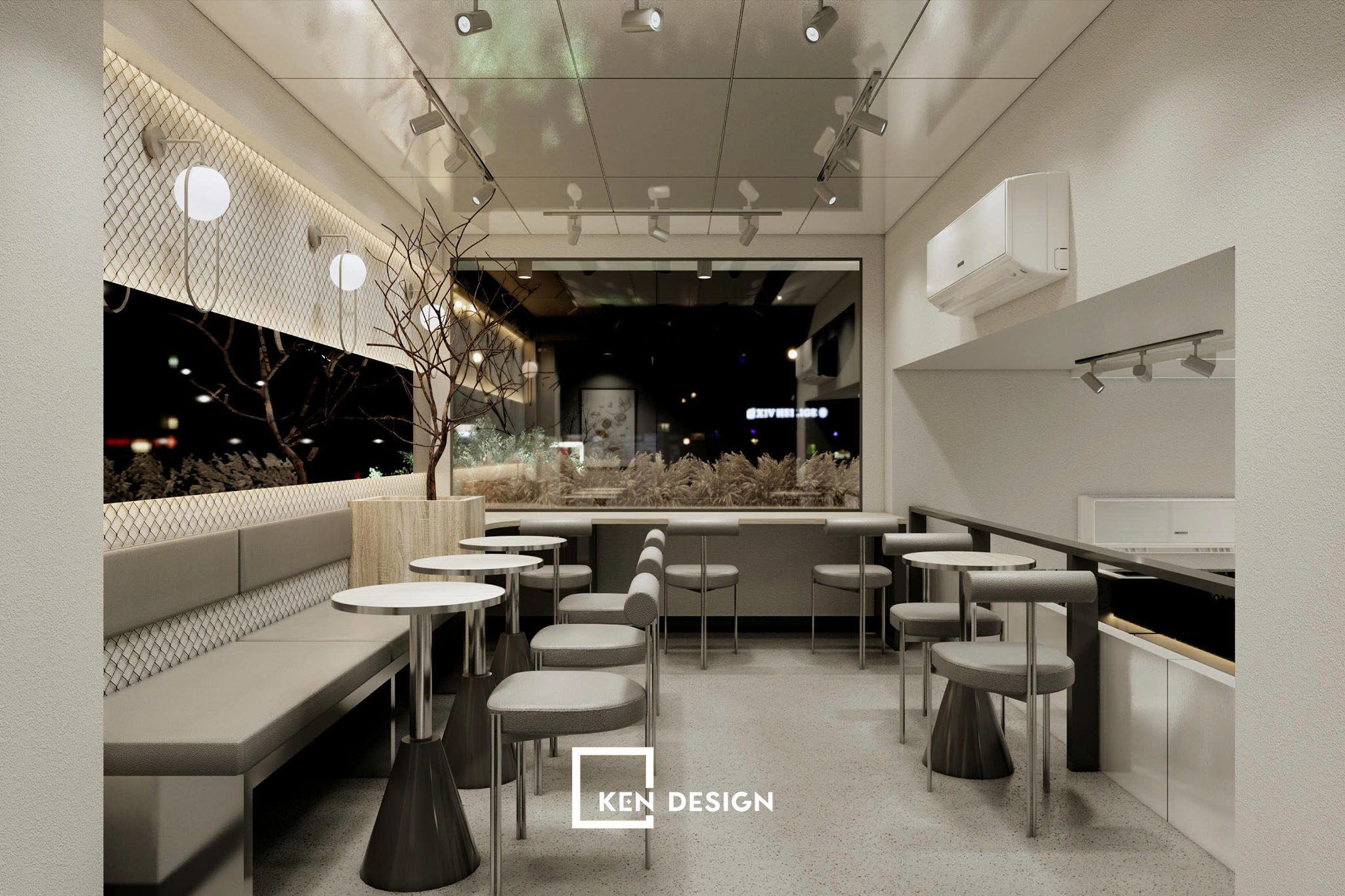 Cải tạo quán cafe không tác động kết cấu